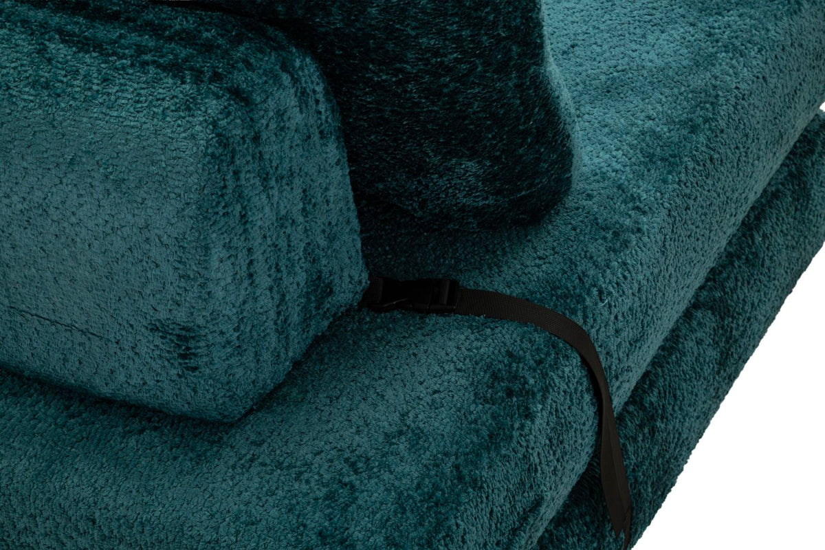 Poltrona/letto faster petrolio cm 80x100x80 (compressa-misura letto cm204x80x18)