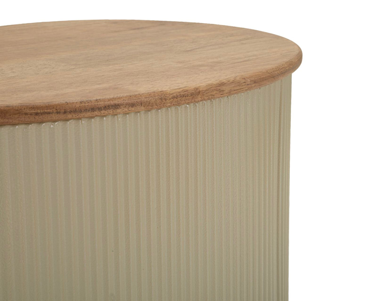 Tavolini da caffe' frankfurt coppia bianchi cm 87x53x32-50x35x28