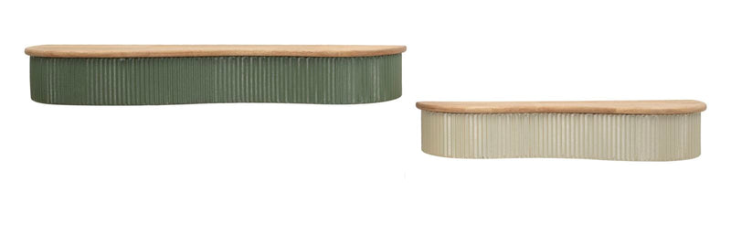 Mensole frankfurt coppia cm 86x18x12-65x16x12