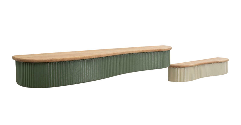 Mensole frankfurt coppia cm 86x18x12-65x16x12