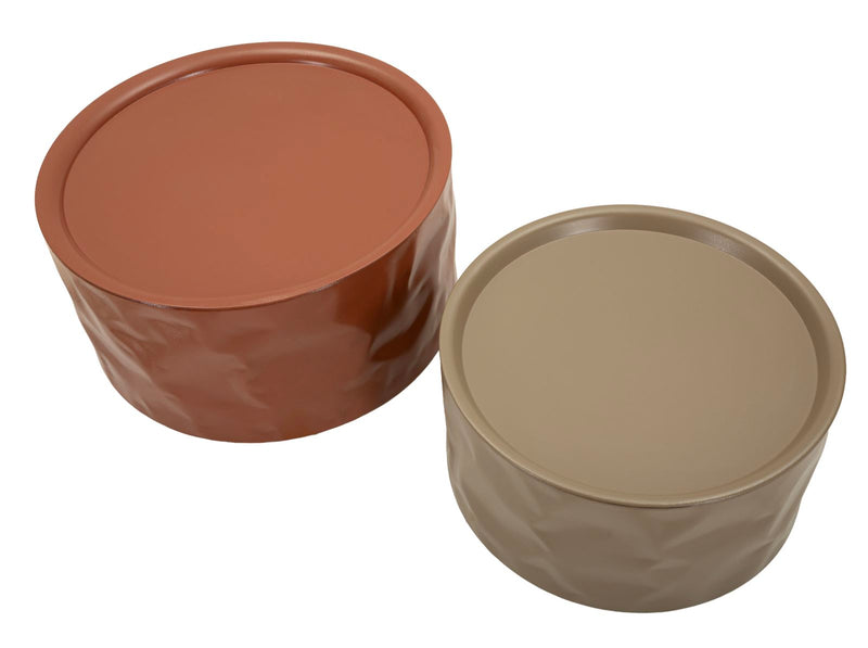 Tavolini da caffe' norimberga coppia cm ø 62x30-51x26