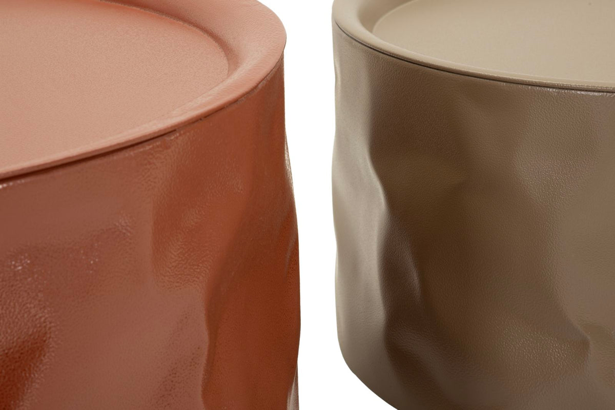 Tavolini da caffe' norimberga coppia cm ø 62x30-51x26