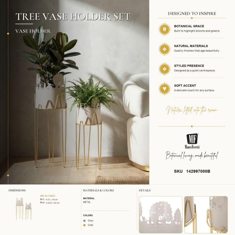 P/vasi tree coppia cm ø 27x79-22,8x62