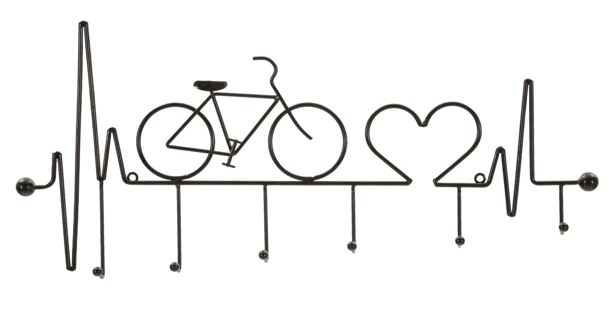App/abiti da muro bicicletta nero cm 59x3,2x26,5