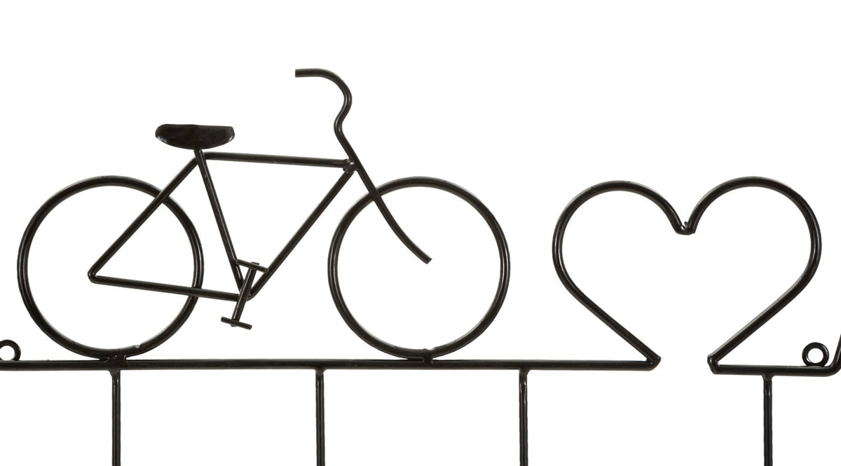 App/abiti da muro bicicletta nero cm 59x3,2x26,5