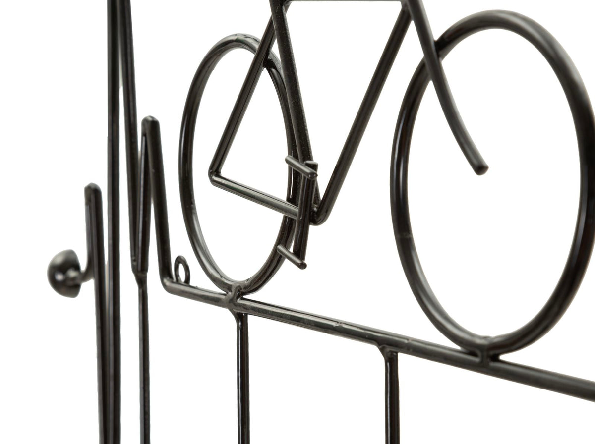 App/abiti da muro bicicletta nero cm 59x3,2x26,5