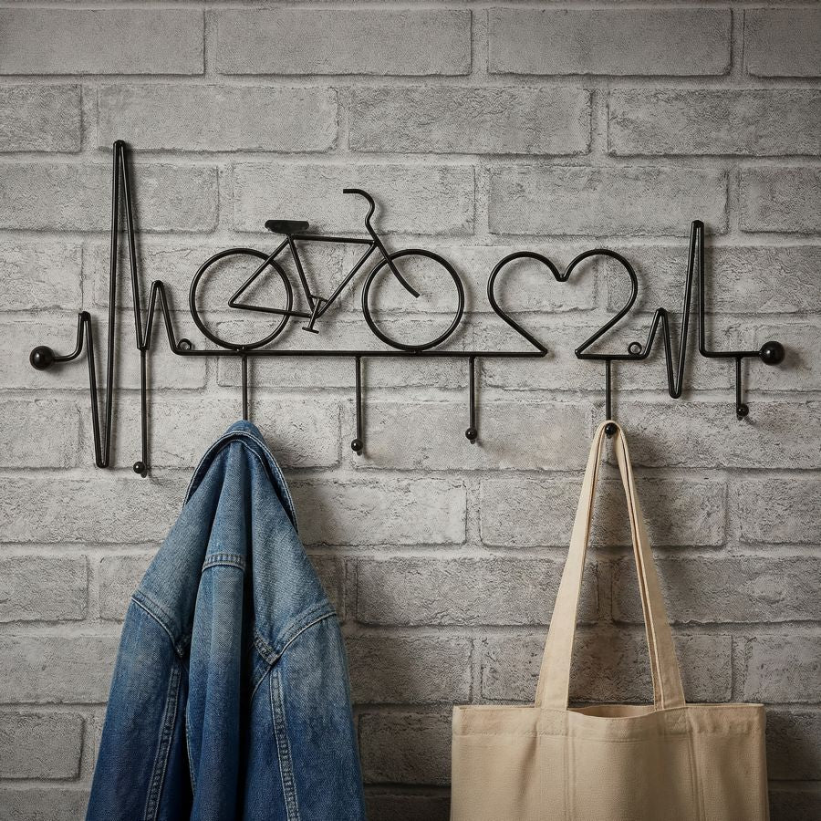 App/abiti da muro bicicletta nero cm 59x3,2x26,5