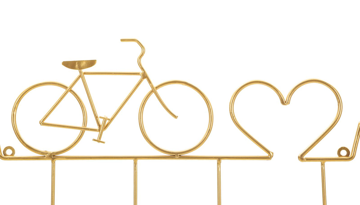 App/abiti da muro bicicletta oro cm 59x3,2x26,5