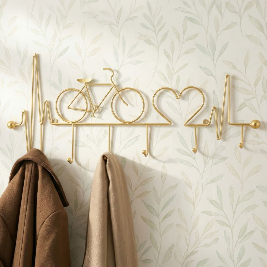 App/abiti da muro bicicletta oro cm 59x3,2x26,5