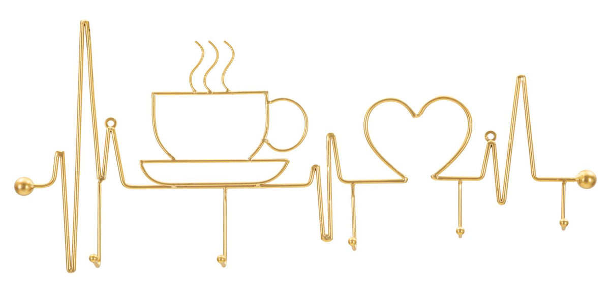 App/abiti da muro breakfast oro cm 60x3,8x26,7