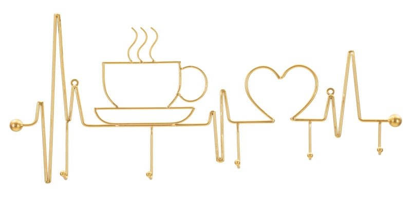 App/abiti da muro breakfast oro cm 60x3,8x26,7