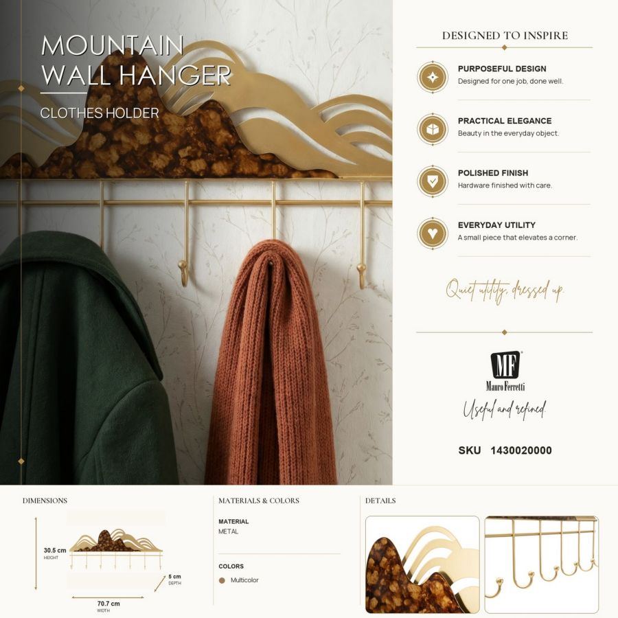 App/abiti da muro mountain cm 70,7x5x30,5