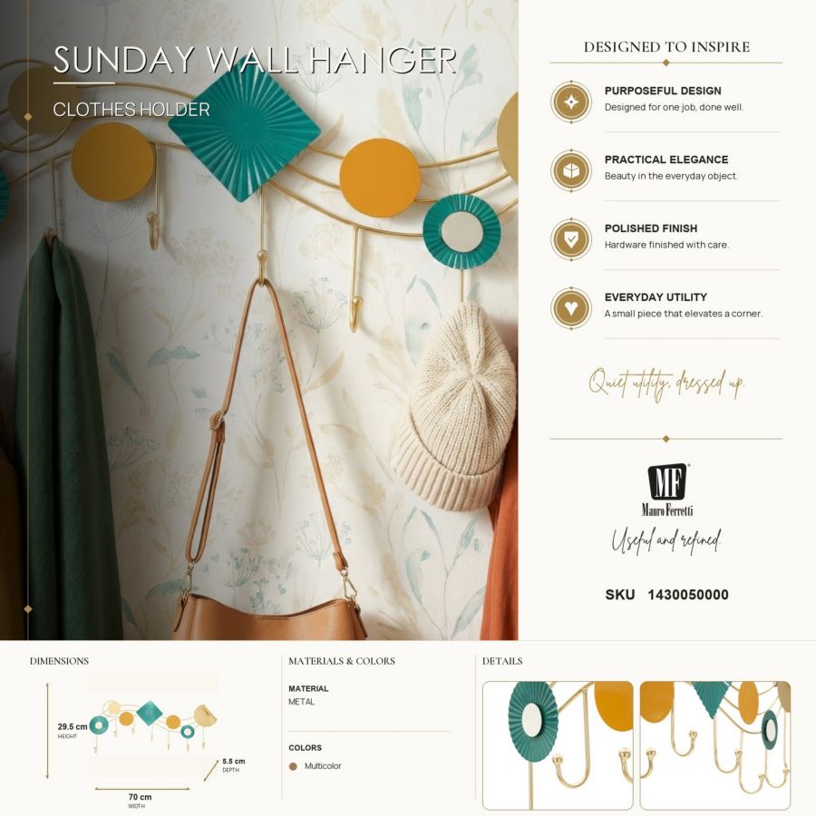 App/abiti da muro sunday cm 70x5,5x29,5