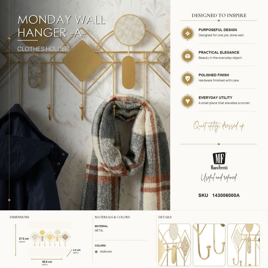 App/abiti da muro monday -a- cm 66,6x4,5x27,5