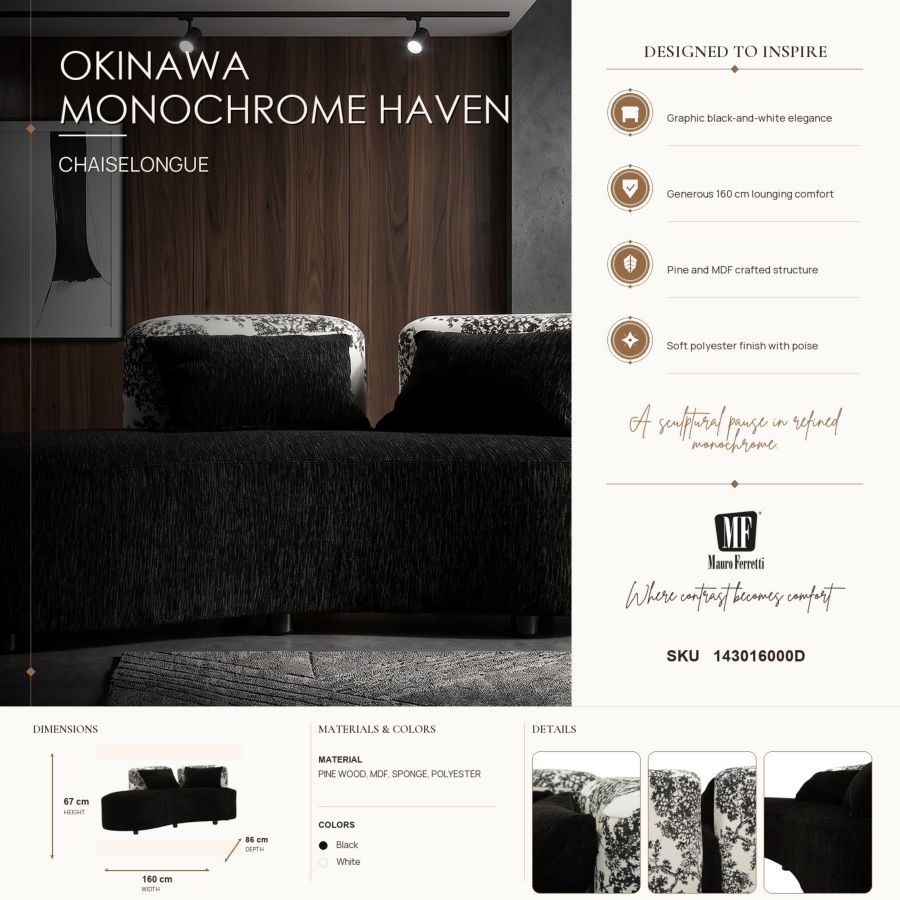 Mauro Ferretti Divanetto Okinawa 160 x 86 x 67 cm