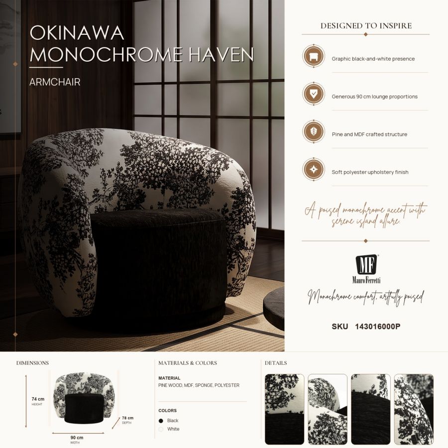 Poltrona okinawa cm 90x78x74
