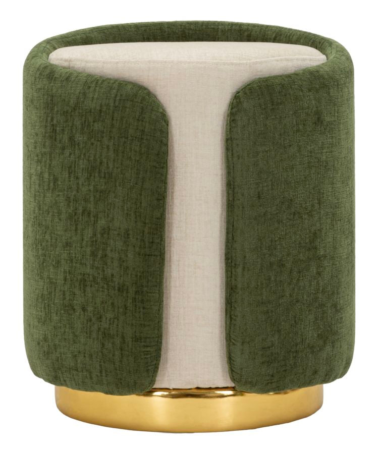 Pouf space verde cm ø 40x50