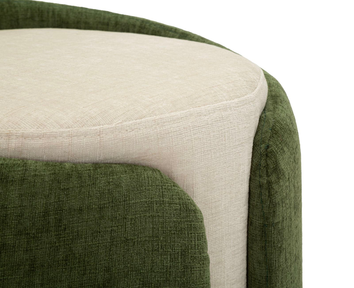 Pouf space verde cm ø 40x50