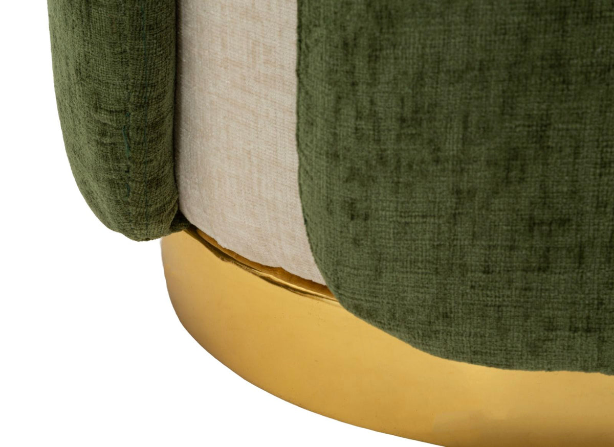Pouf space verde cm ø 40x50