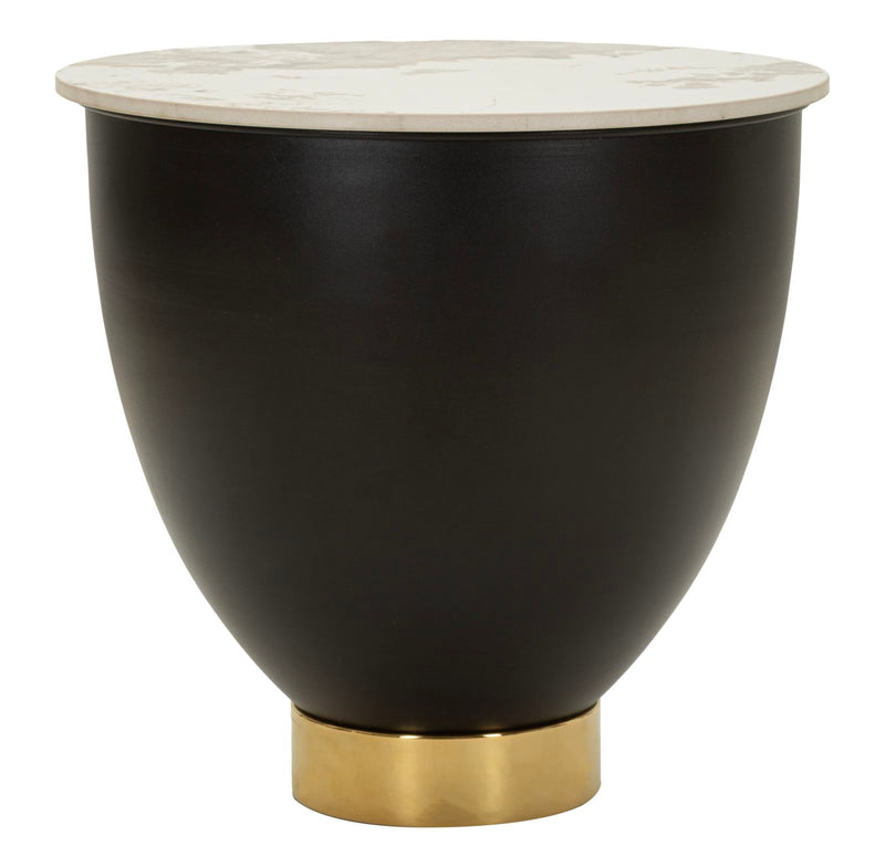 Mauro Ferretti Tavolo da Caffè Gley con Contenitore Ø 48 x 45 cm