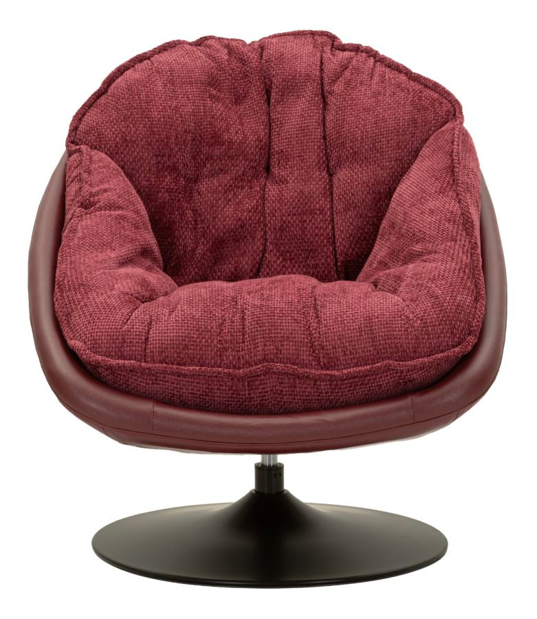 Mauro Ferretti Poltrona Dortmund Bordeaux 78 x 78 x 84 cm