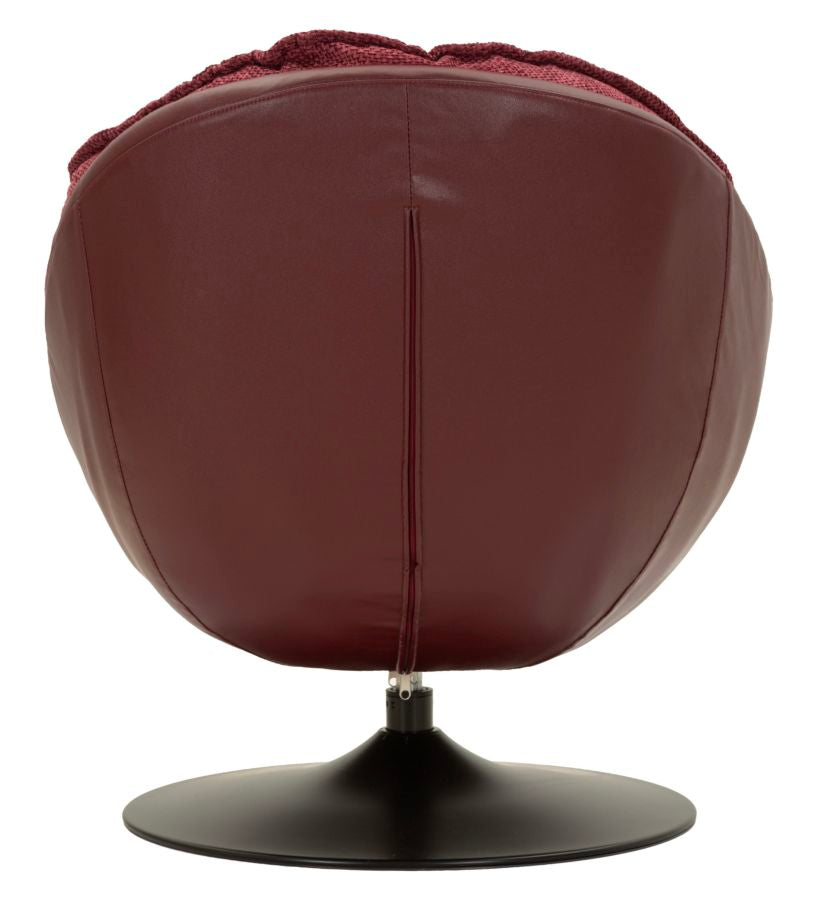 Mauro Ferretti Poltrona Dortmund Bordeaux 78 x 78 x 84 cm