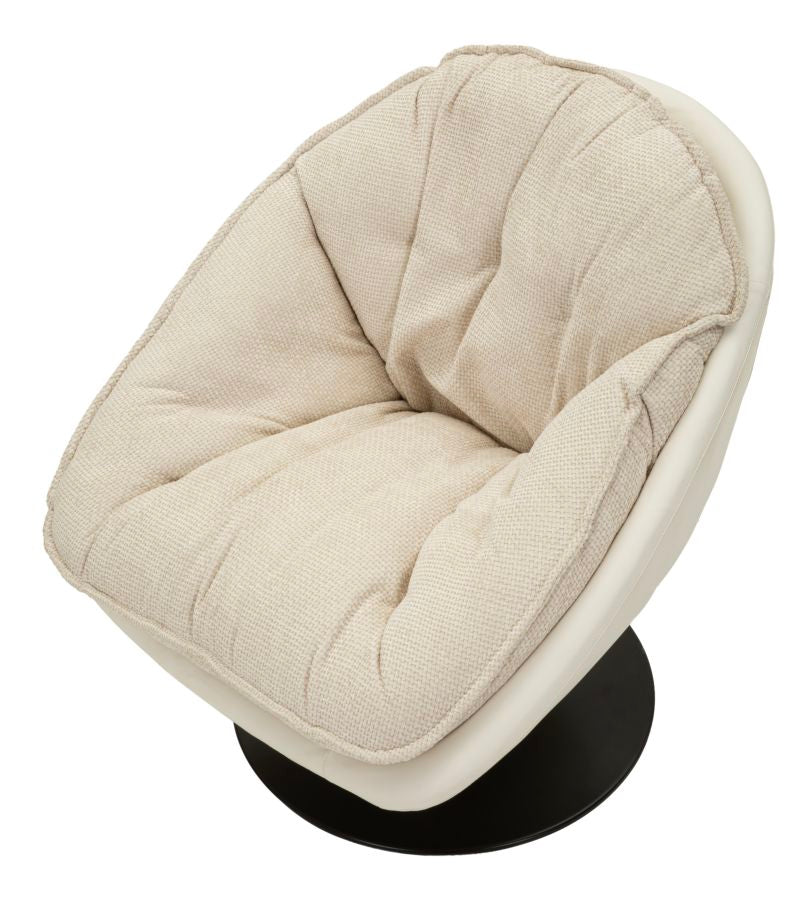 Mauro Ferretti Poltrona Dortmund Crema 78 x 78 x 84 cm