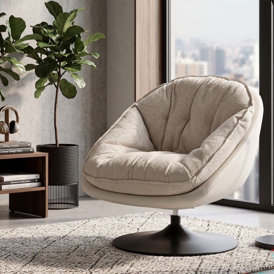 Mauro Ferretti Poltrona Dortmund Crema 78 x 78 x 84 cm