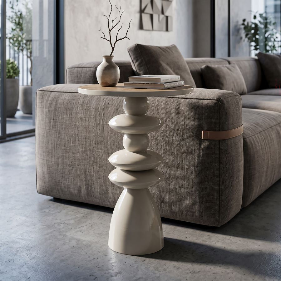 Tavolinetto seoul tortora cm ø 45,5x63