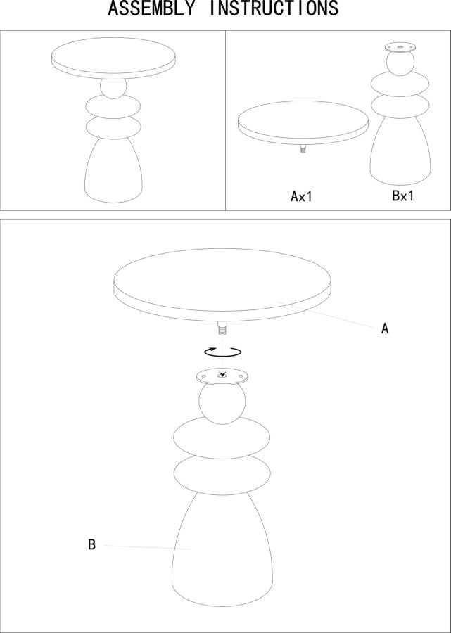 Tavolinetto seoul verde cm ø 45,5x49