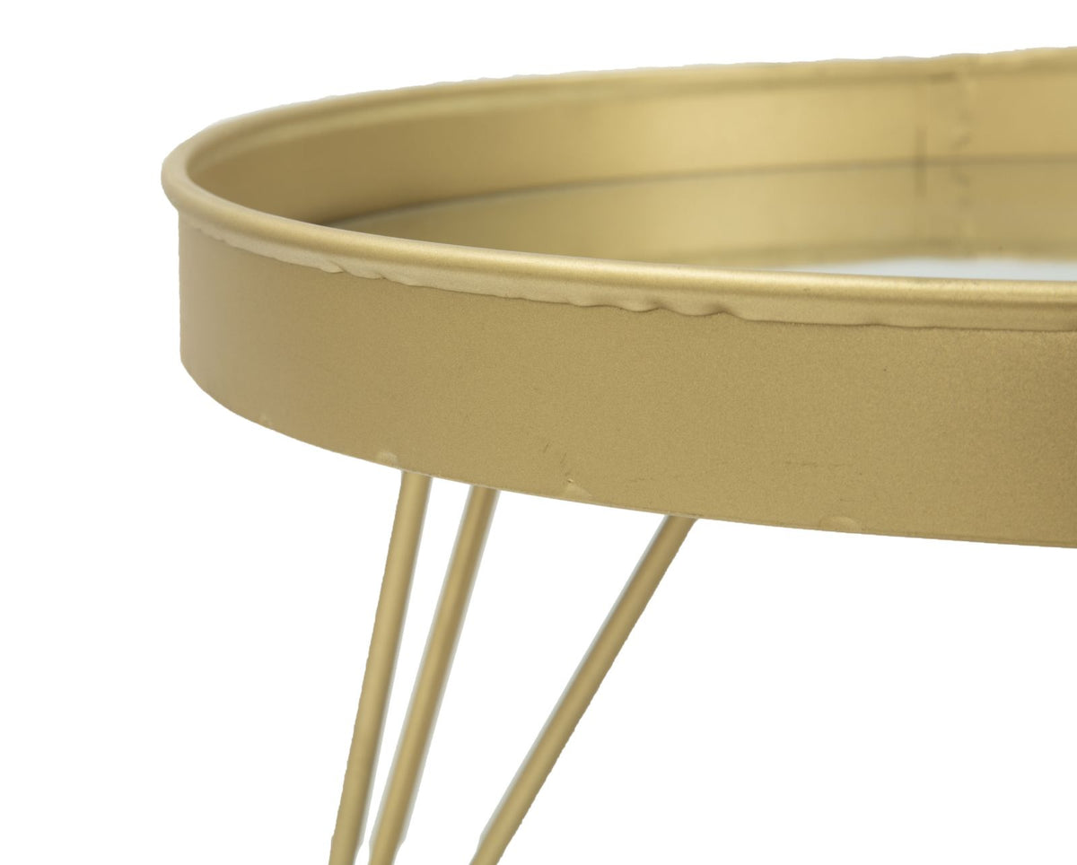 Mauro Ferretti Svuotatasche Glam Gold/mirror Ø 31 x 18 cm