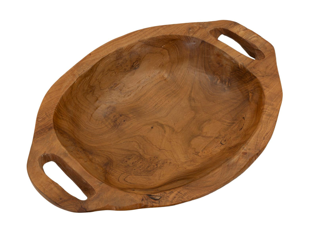 Mauro Ferretti Svuotatasche Wan in Teak Riciclato 37 x 26,5 x 7 cm (pezzi Unici - Non Rip. in Serie)