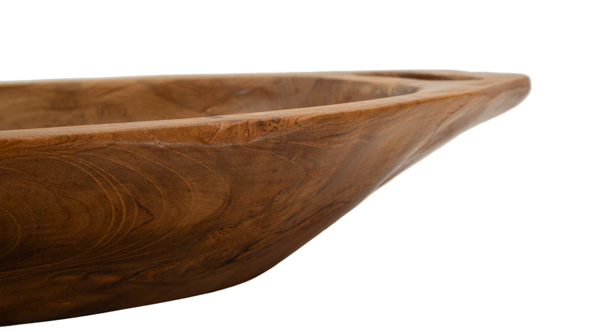 Mauro Ferretti Svuotatasche Wan in Teak Riciclato 37 x 26,5 x 7 cm (pezzi Unici - Non Rip. in Serie)