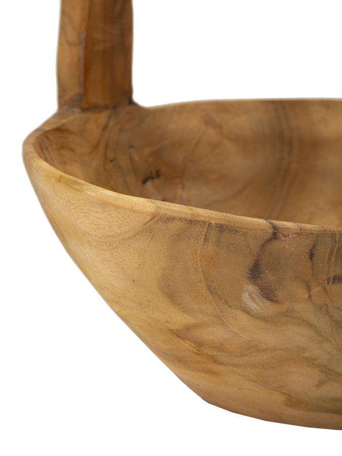Mauro Ferretti Svuotatasche Timbo in Teak Riciclato 32 x 25 x 27 cm (pezzi Unici - Non Rip. in Serie)