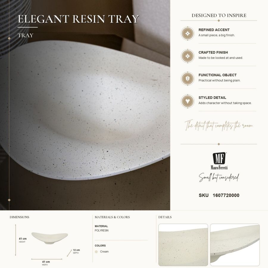 S/tasche resina elegant cm 41x41x12