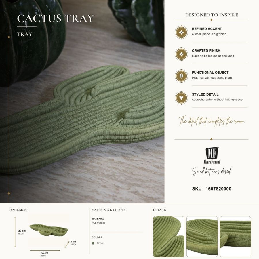 Mauro Ferretti Svuotatasche Cactus 34 x 20 x 3 cm