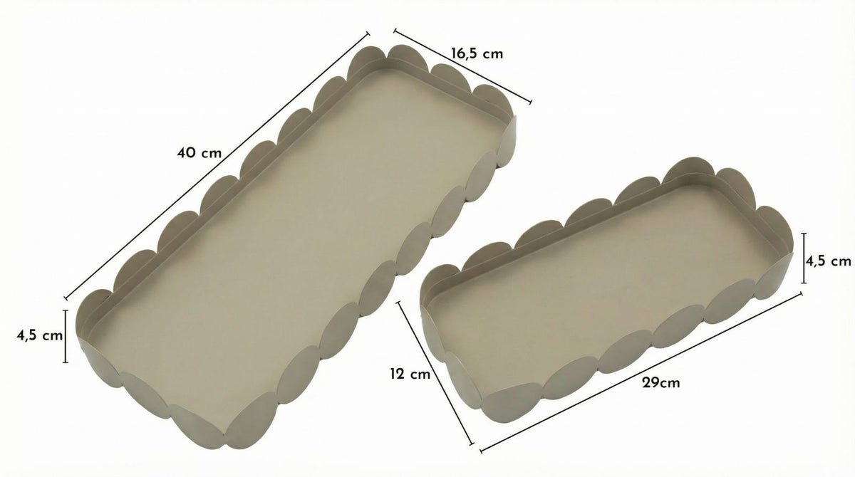 S/tasche saturno rett. tortora coppia cm 40x16,5x4,5-29x12x4,5