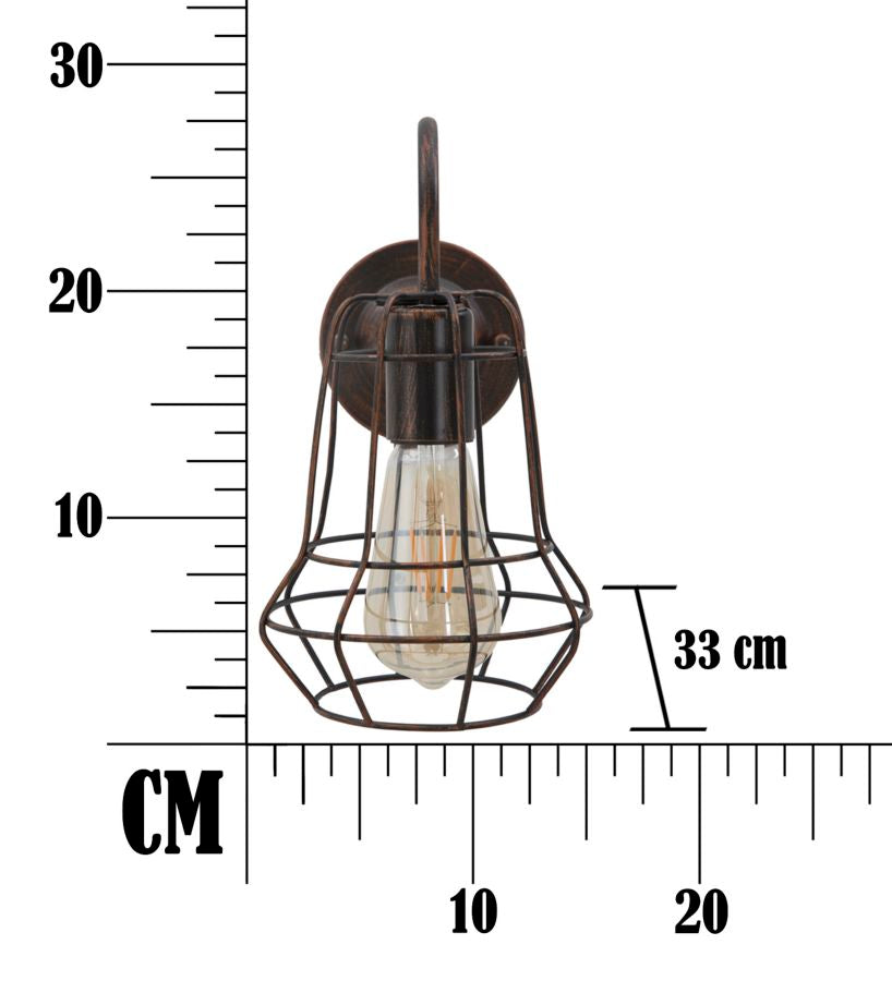 Mauro Ferretti Lampada da Muro Industry -b- 33 x 15 x 27,5 cm