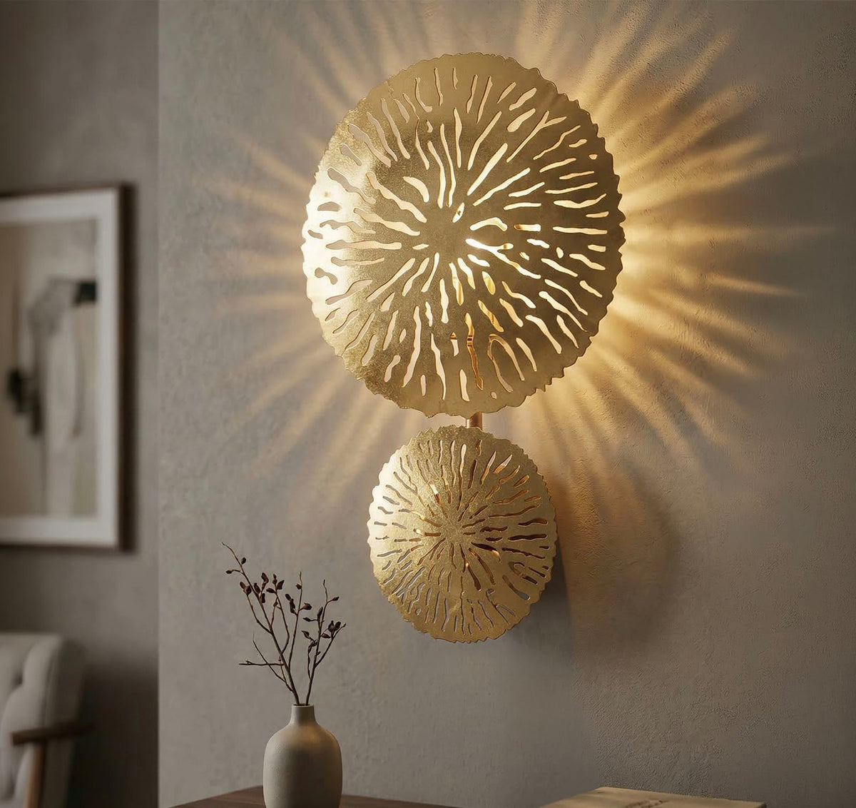 Mauro Ferretti Lampada da Muro Simple Glam 28,5 x 8 x 46 cm