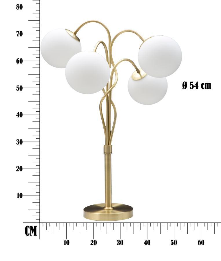 Mauro Ferretti Lampada da Tavolo Glamy 4 Light Ø 53 x 74 cm