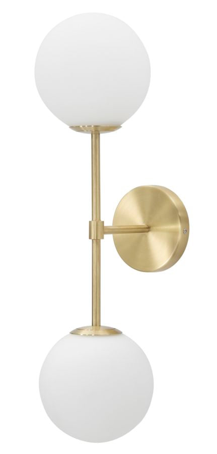 Mauro Ferretti Lampada da Muro Glamy Doppia 15 x 21 x 55 cm