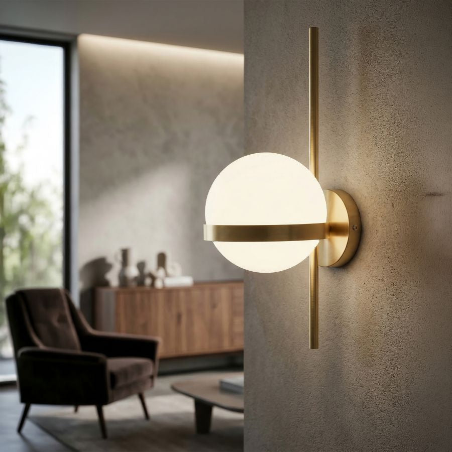 Mauro Ferretti Lampada da Muro Glamy Circle 15 x 20 x 40 cm