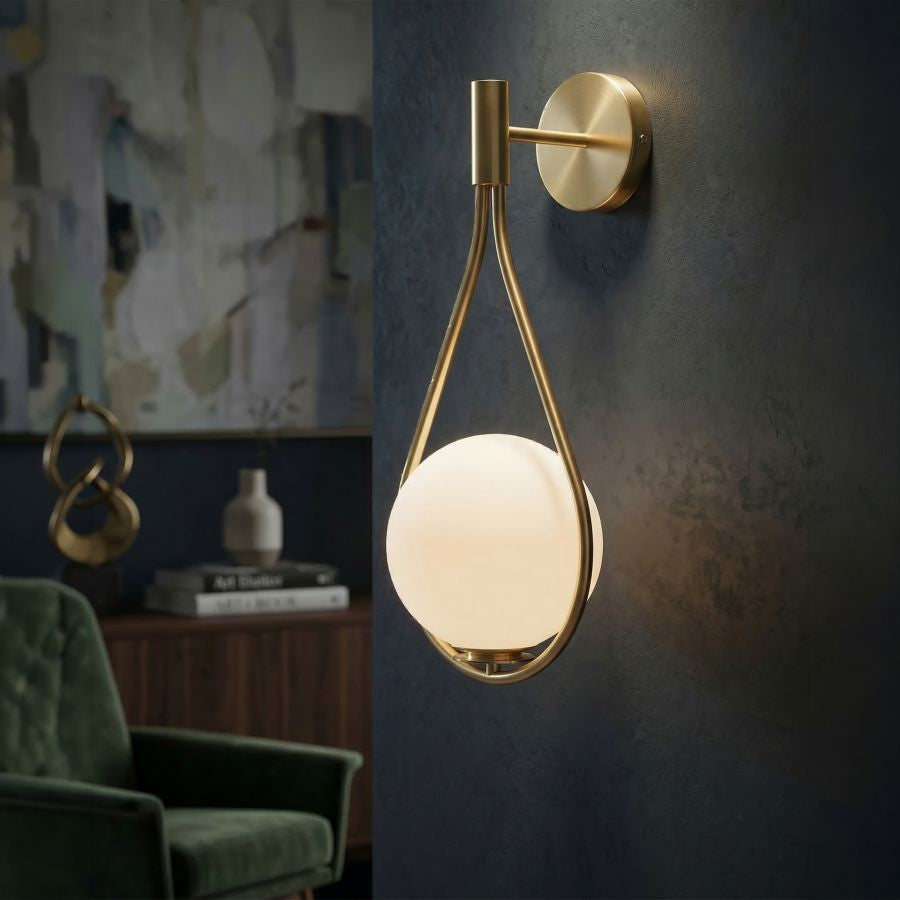 Mauro Ferretti Lampada da Muro Glamy Drop 24 x 20 x 52 cm