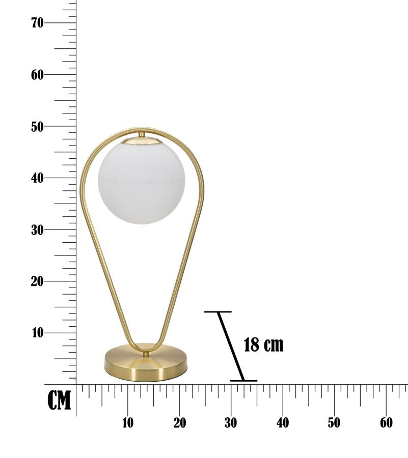 Mauro Ferretti Lampada da Tavolo Glamy Drop 25 x 18 x 50 cm