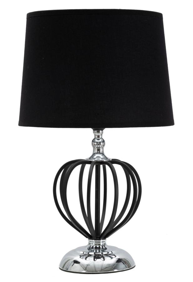Mauro Ferretti Lampada da Tavolo Darky Silver Ø28 x 44,5 cm