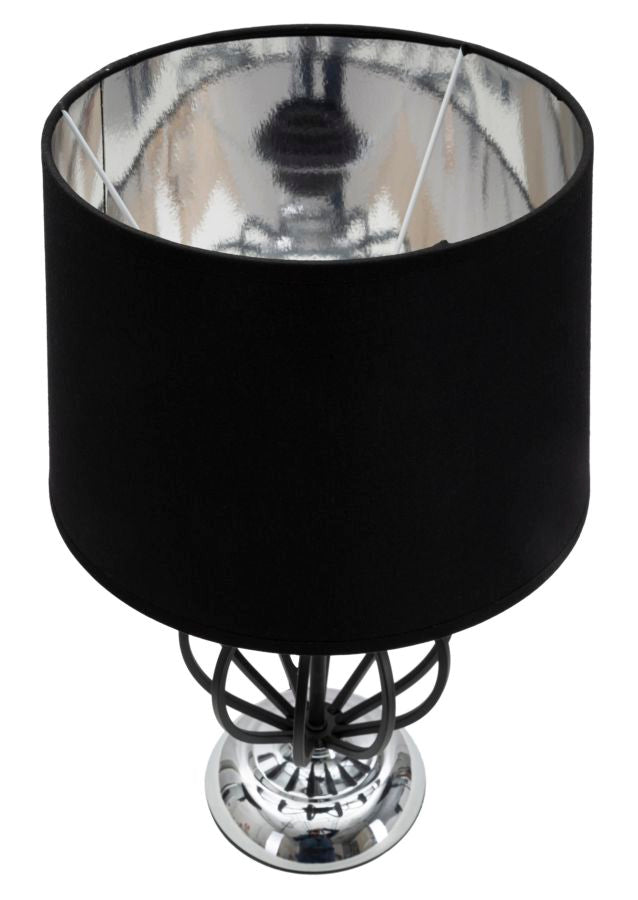 Mauro Ferretti Lampada da Tavolo Darky Silver Ø28 x 44,5 cm