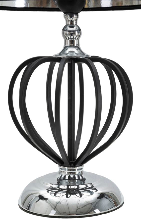 Mauro Ferretti Lampada da Tavolo Darky Silver Ø28 x 44,5 cm