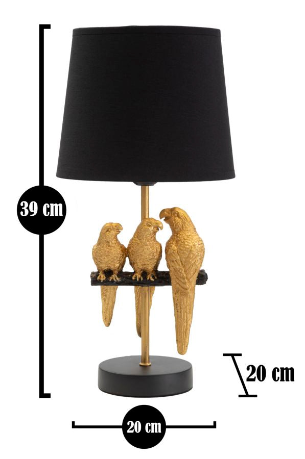 Mauro Ferretti Lampada da Comodino Pappagallo Ø 20 x 39 cm
