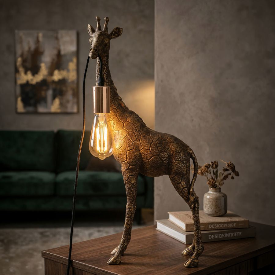 Mauro Ferretti Lampada da Tavolo Giraffa 28 x 16 x 60 cm