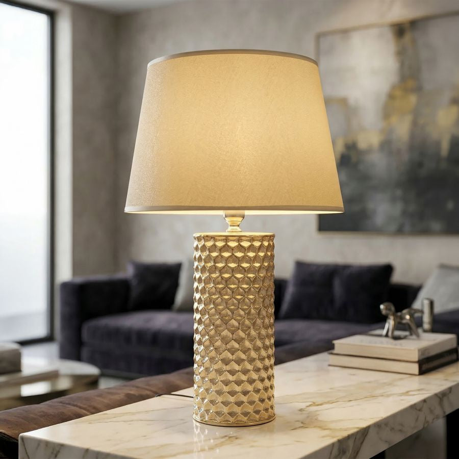 Mauro Ferretti Lampada da Tavolo Glam Gold Ø 30 x 47,5 cm